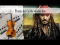 Partitura Piratas del Caribe versión dos Viola