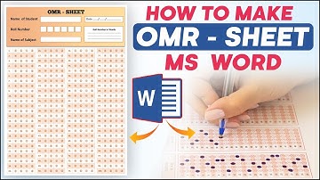 Wow🔥 How to Make OMR Sheet in Microsoft Word For Mock Test & Prelims Exams || MS Word Hindi Tutorial