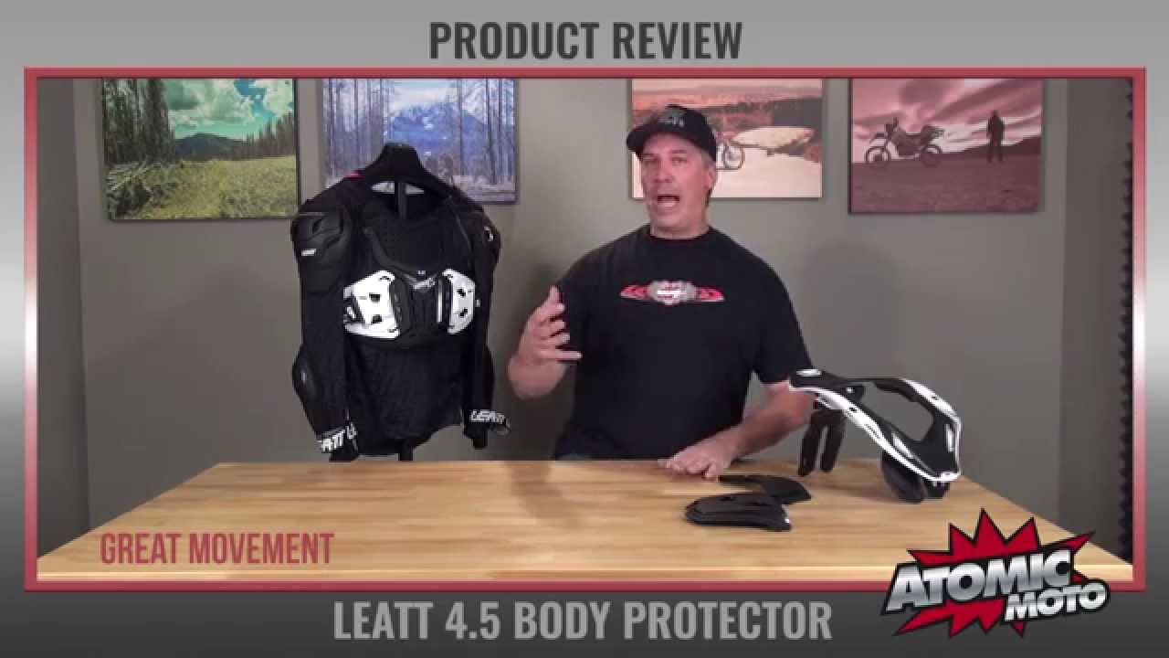 Leatt 4 5 Body Protector Review by Atomic-Moto - YouTube