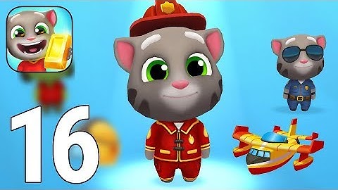Talking Tom Gold Run Gameplay Walkthrough Part 16 - Fireman Tom [iOS/Android Games]