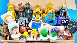 Unboxing new baby skibidi toilet,clock man | cute action figure | cheap price | satisfying asmr