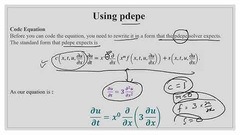 MATLAB code for one-dimensional heat equation using pdepe solver