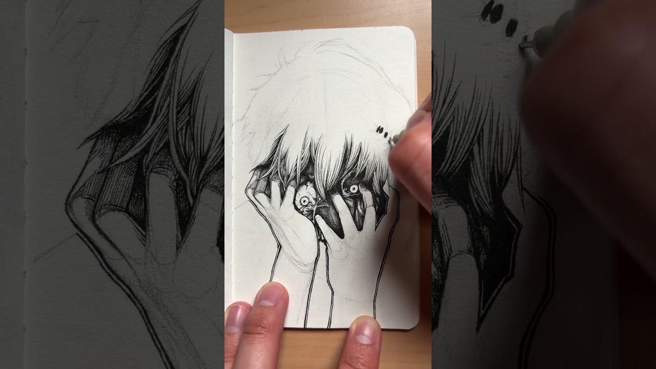 Kaneki drawing. 
