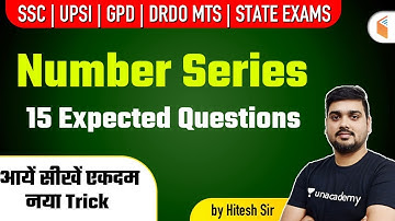 11:00 PM - Railway | SSC | UPSI | Reasoning by Hitesh Mishra | Number Series