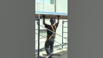 Competent Person | Scaffold Safety | How Do You Assemble Scaffolding Planks Safely? #shorts