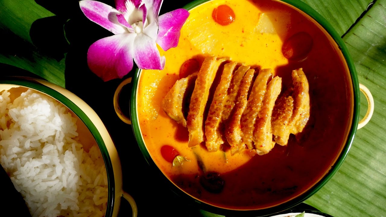 Rotes Thai-Curry mit gegrillter Ente SCHNELL kochen/ Originalrezept von ...
