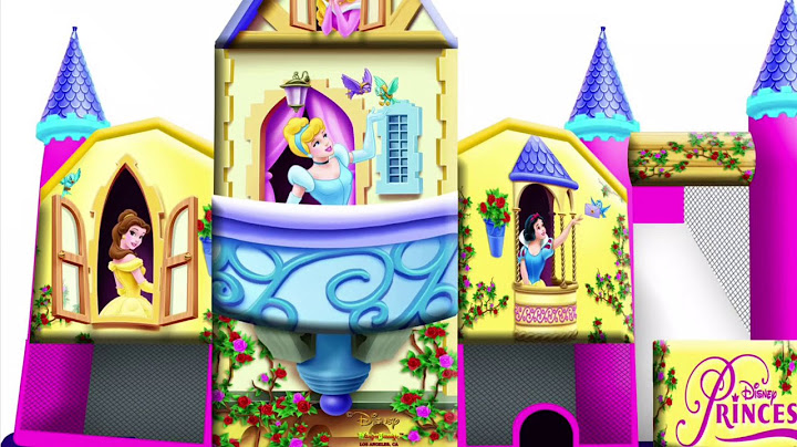 5 in 1 princess bounce house