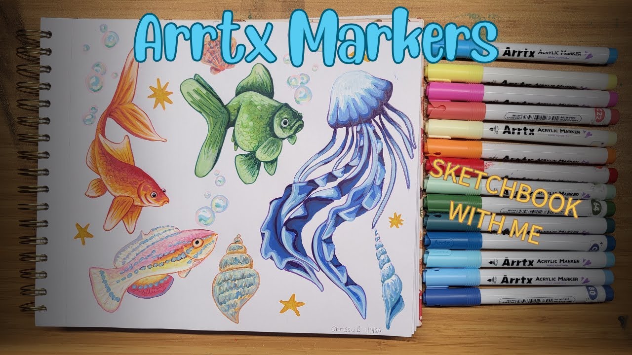 How I Paint Fish with Arrtx Acrylic Markers Beginner‑Friendly