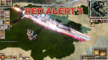 Red Alert 3 World in Conflict MOD Superiority in Firepower | T6 Yamato Battlecruiser Wiping all Out!
