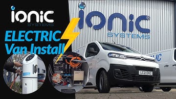 Ionic Systems Window Cleaning System in Electric Van install for NJC