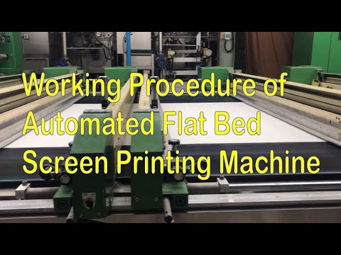 Printing Process of Fully Automatic Flat Screen Printing Machine - YouTube