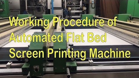 Printing Process of Fully Automatic Flat Screen Printing Machine