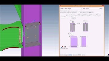 Moment Connection - Tekla Custom Component