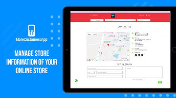 Manage Store Contact Information from MoreCustomersApp Mobile Seller Panel