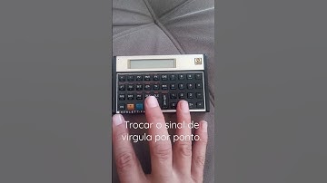 trocar sinal de vírgula pelo ponto na Ho12c #hp #calculadora #shortsyoutube