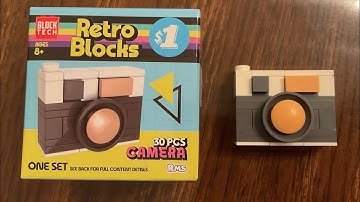 Let’s Build Block Tech Retro Blocks Camera | LEGO compatible building blocks from Five Below