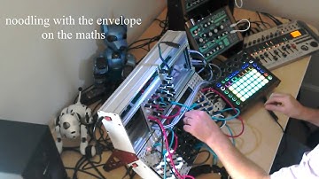 Andy Pidcock live eurorack, modular synth jam featuring Mutable instruments elements.