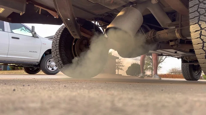 1996 F250 4” straight pipe cold start