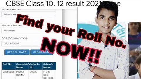 How to get CBSE 2021 roll no. of class 10/12 !!||Piyush Kumar||#CBSE #BoardResults #2020Exam
