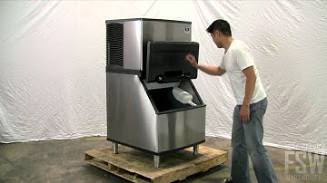 Manitowoc Half Size Cube Ice Machine w/ Storage Bin - Indigo Series Video (IY-0454A_B-400)