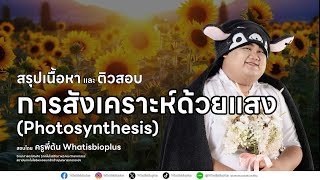 สรุปเนื้อหา การสังเคราะห์ด้วยแสง ม.5 (ติวสอบปลายภาค) โดย ครูพี่ต้น Whatisbioplus