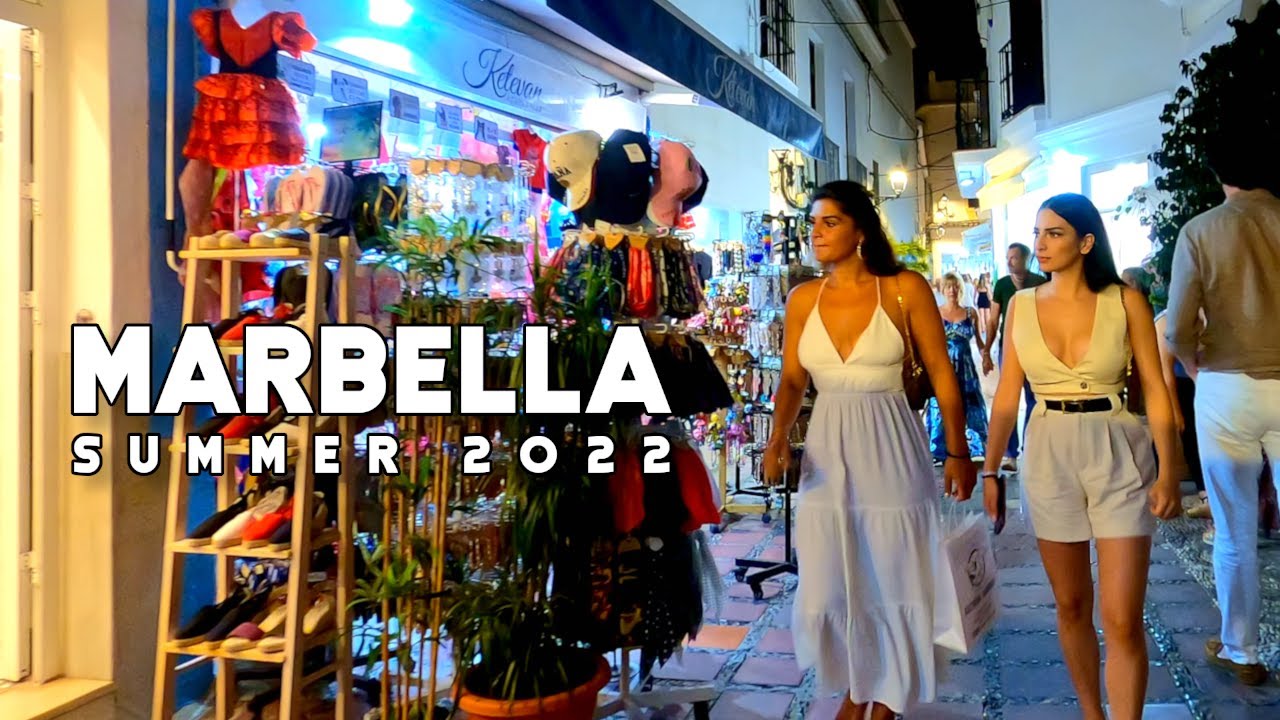 Puerto Banus Marbella Spain - Weekend Nightlife - Summer 2022 - Walking  Tour [4K60FPS] 