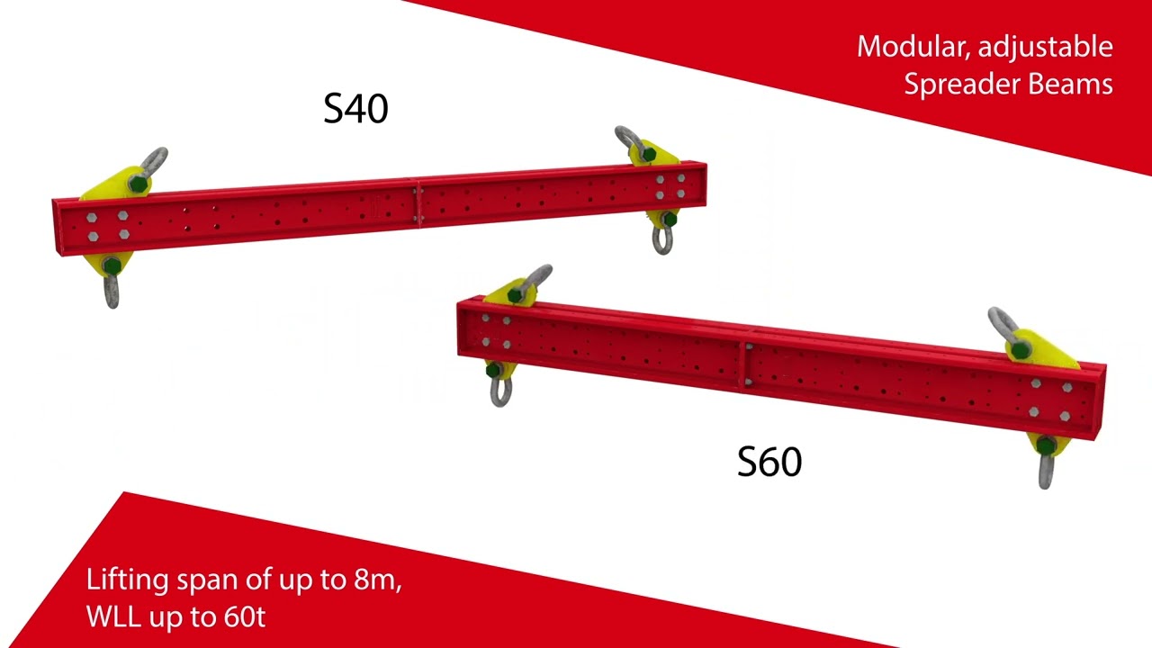 MGF | AL5 & AL10 Lifting Beams and S40 & S60 Spreader Beams | Product Animation