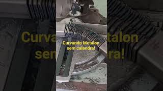 Capota caseira - tonneau cover - curvando Metalon