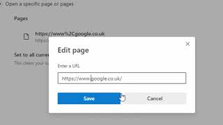 how to set your start page and home page in microsoft edge