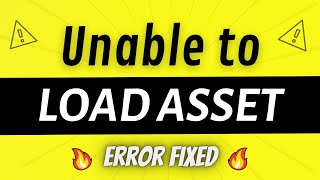 Error: Unable to load asset | 3 Way to Fix This | Image Widget | Hindi