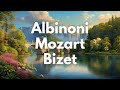 10 Musical Genius Composers: Classical Music Mix | Mozart, Albinoni, Bach, Gluck, Bizet