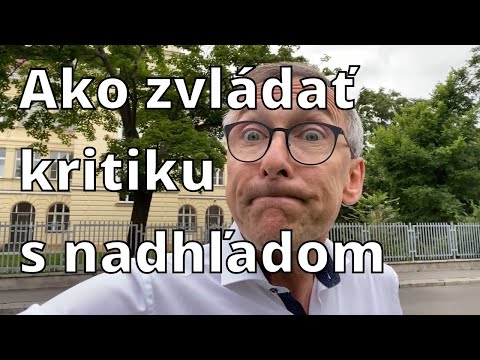 Video: Jak Učinit Kritiku Užitečnou