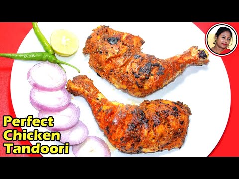 Chicken Tandoori Recipe - Restaurant Style Smoky Chicken Tandoori Withou...