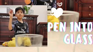 Azeem Throwing Pen Into Gl...