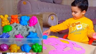 Играем с кинетическим песком/ Kinetic sand