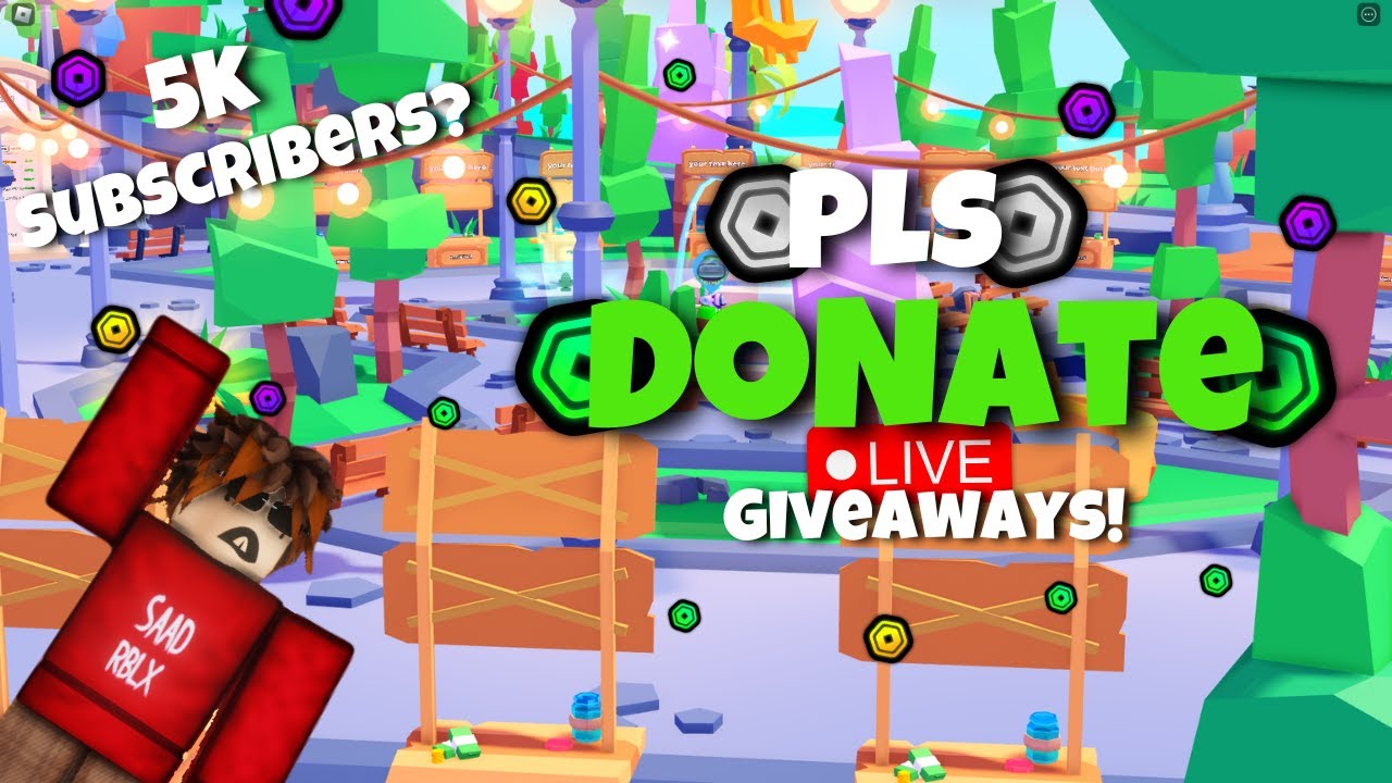 Pls Donate ! Live Donating robux to every Viewer(Real) ! Road to 5K ...