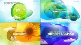 Happy Earth Day Title | After Effects Template