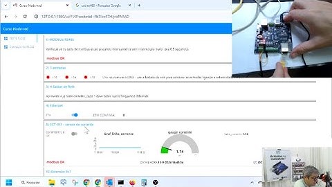 ESP32 & NODE-RED | veja como ficou este Dashboard da PLC32 | APRENDA MODBUS, I2C, ETHERNET, RTC...