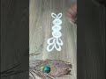 short easy border mudugu design by paint Wale hath #music #indianrangole #indianart