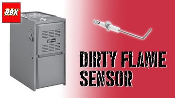 Furnace Turns On and Off  - Cycling Starts and Stops - Cleaning Dirty Flame Sensor Concord Carrier