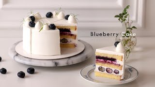 블루베리 케이크(Blueberry Cake)  상큼한 콩포트와 크림치즈생크림을 사용한 정말 맛있는 블루베리케이크 [스메그 올인원 터치 오븐으로 즐거운 베이킹 ]