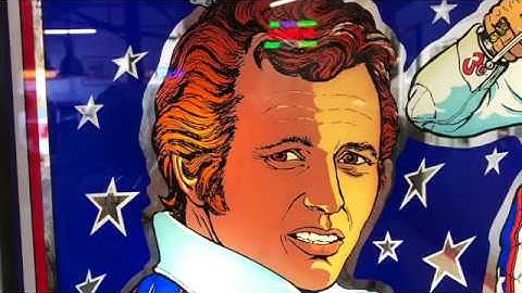 Evel Knievel pinball machine by Bally, from 1977
