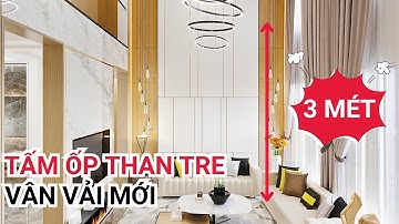 Tấm ốp tường vân vải mới | Tấm ốp đa năng sợi than tre kích thước lớn hơn, hiện đại hơn