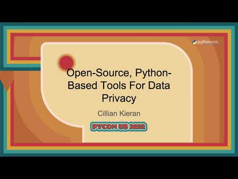 Image from Open Source, Python Based Tools For Data Privacy