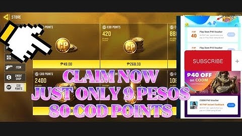 9 pesos my 80 cod points kana how NASA Video mga Lodi #callofduty #codm #codpoints #callofdutymobile