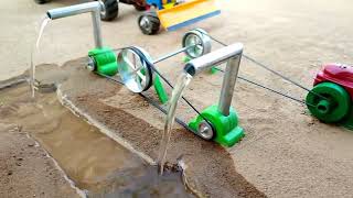 diy tractor trolley water pump mini project science project mini lab