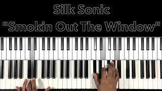 Miniatura de vídeo de "Silk Sonic "Smokin Out The Window" Piano Tutorial"