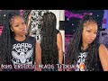 Boho knotless braids tutorialcrochet method water wave bulk human hair ftywigs protectivestyles