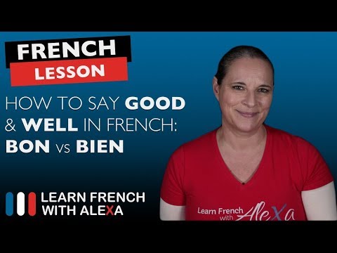 Bon vs Bien in French