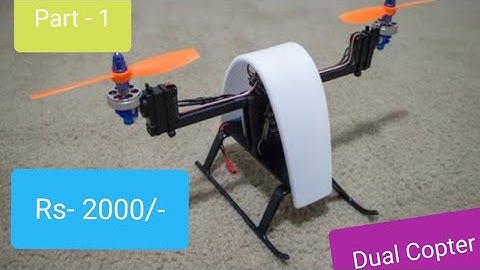 (Part-1) How to make dual copter with kk filght controller/ Dicopter using kk flight controller